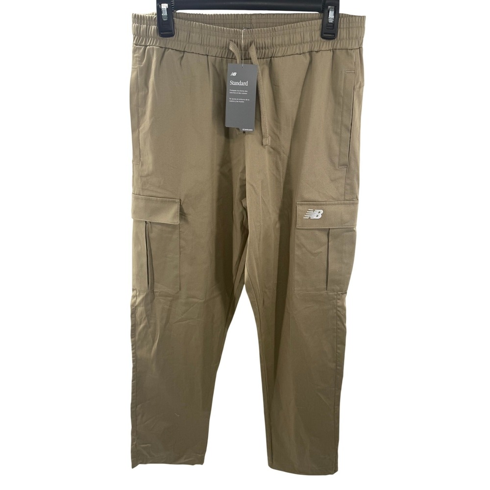 New Balance‎ Standard Cargo Pants Mens Size Medium Tan MP33604 Relaxed Fit NEW